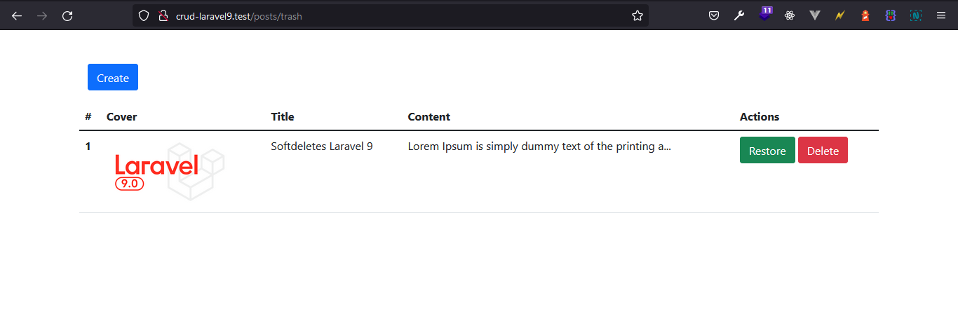 softdeletes laravel 9