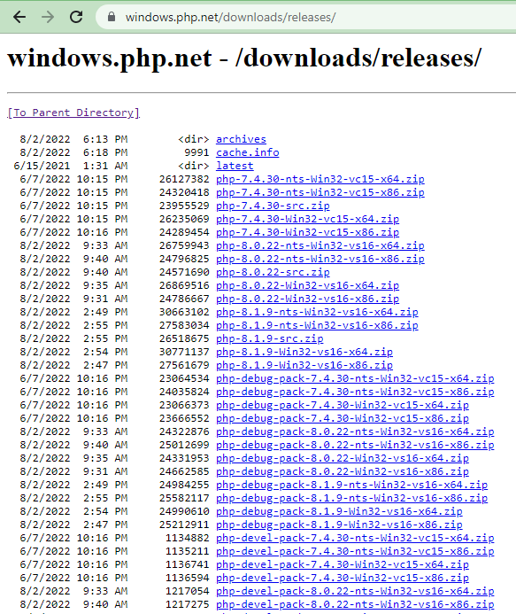 Download PHP