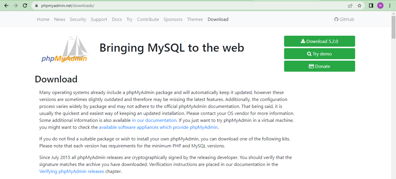 download phpmyadmin laragon