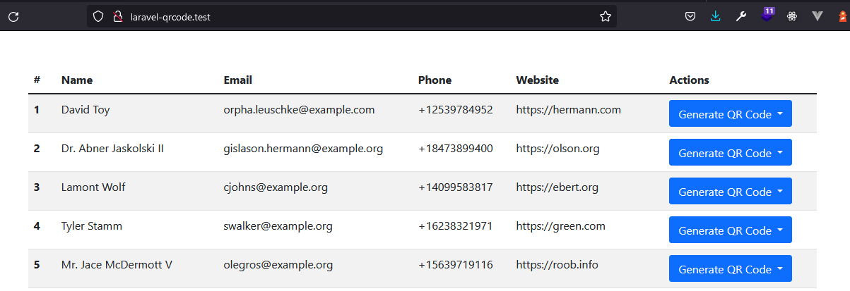 Laravel Simple QR Code
